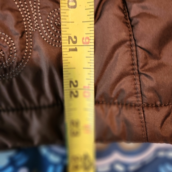 Columbia Vintage Chocolate Embroided Quilted Jacket - Picture 10 of 12